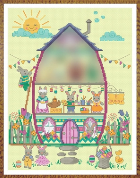 Easter Bunny House Series Part 3 2nd Floor 136W x 179H Tiny Modernist Inc 19-1118 YT TMR190