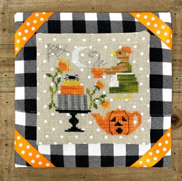Hen's Halloween Tea 58w x 58h by Tiny Modernist Inc 20-2645 YT TMR259
