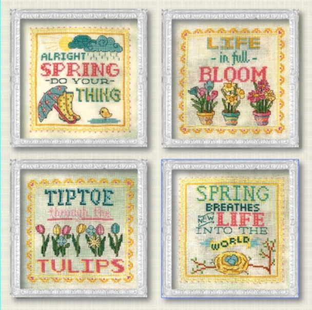 Spring Signs (4 designs) 71W x 71H each sign by Tiny Modernist Inc 20-1178 YT TMR230