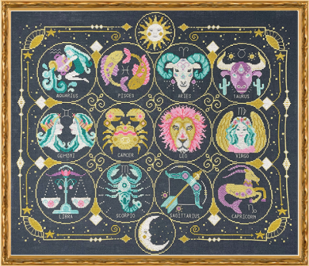 Zodiac Signs Part 13  Sun & Moon Tiny Modernist Inc 22-1001 YT TMR334