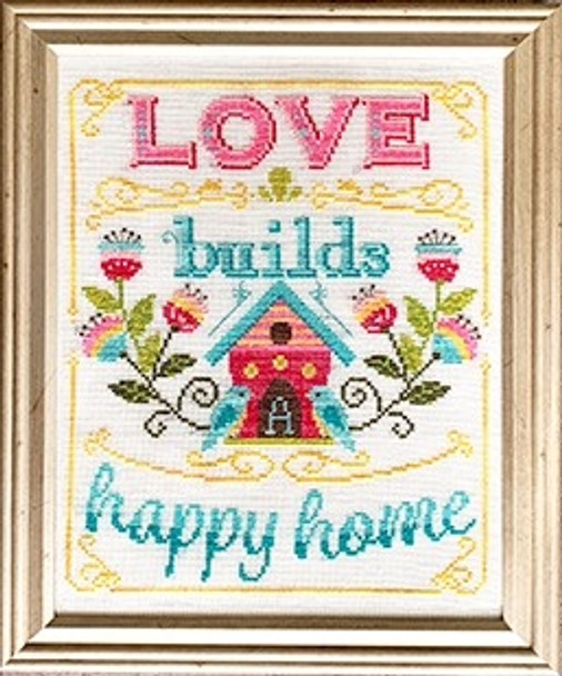Love Builds a Happy Home 116w x 136h by Tiny Modernist Inc 20-1901 YT TMR236