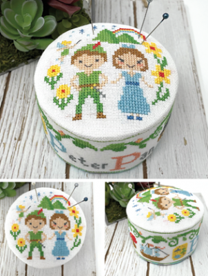 Fairy Tale Pin Cushion Peter Pan (11/12) 47w x 47h by Tiny Modernist Inc 21-2541 YT TMR325