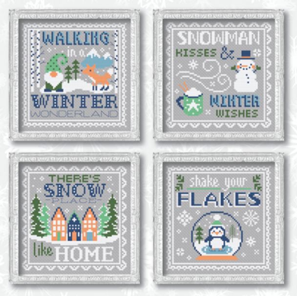 Winter Signs  71w x 71h Each by Tiny Modernist Inc 22-1000 YT TMR335