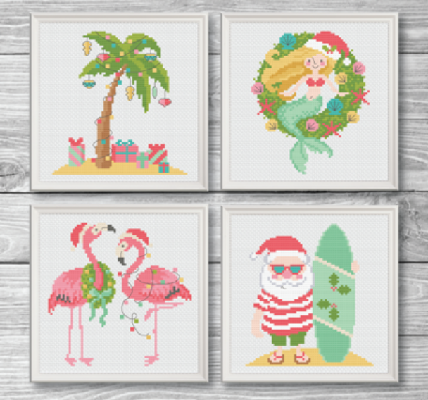 Tropical Christmas 65w x 70h by Tiny Modernist Inc 22-3098 YT TMR374