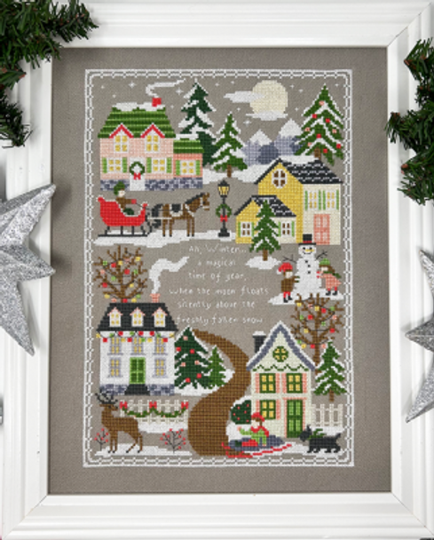 Winter Traditions Sampler 80w x 120h by Tiny Modernist Inc 24-1002 TMR419