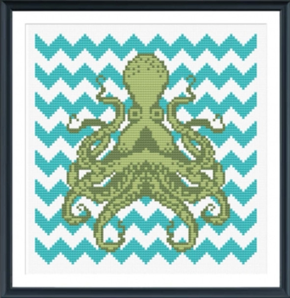 Chevron Octopus Stitches used: Cross Stitch by Tiny Modernist Inc TMR82