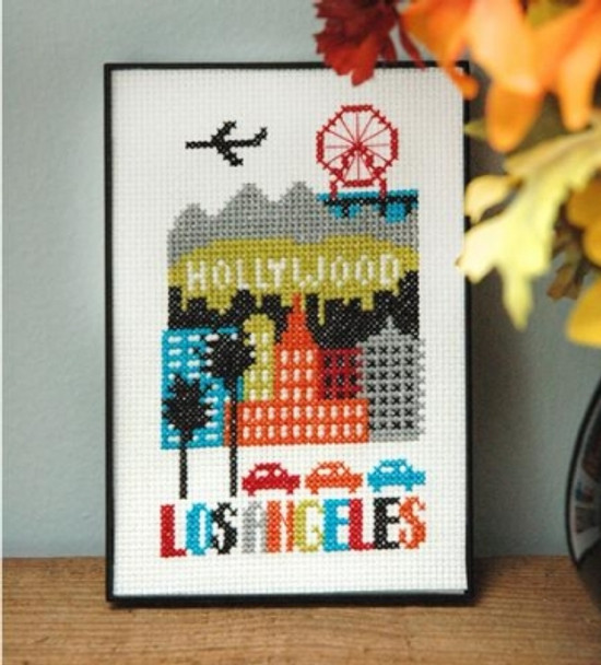 Los Angeles Stitches used: Cross Stitch by Tiny Modernist Inc TMR90