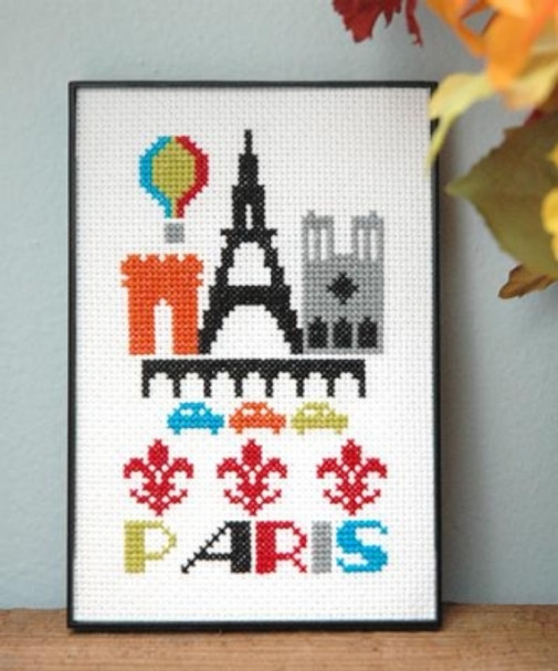 Paris Stitches used: Cross Stitch by Tiny Modernist Inc TMR93 