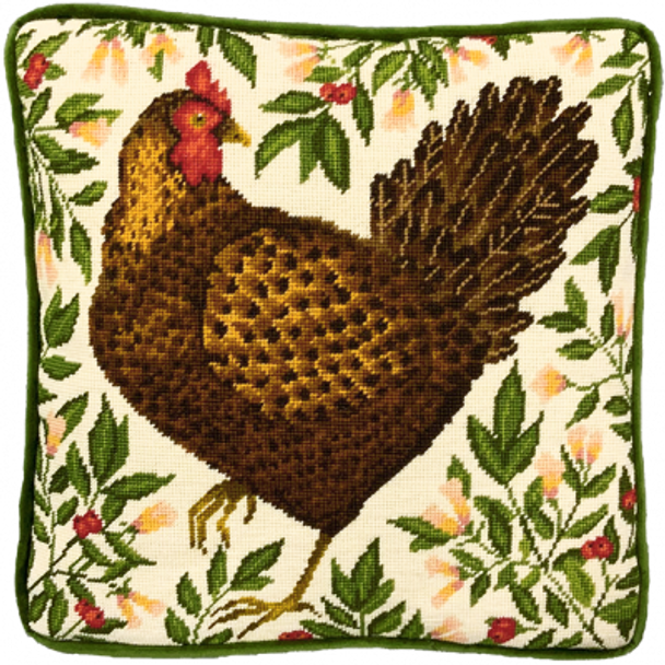 BTTAP9 Honeysuckle Hen Tapestry by Catherine Rowe Catherine Rowe Collection BOTHY THREADS Needlepoint KIT