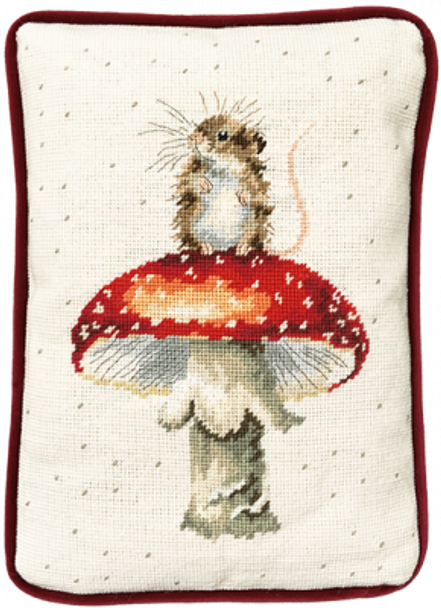 BTTHD74 He's A Fun-gi Tapestry by Hannah Dale Wrendale Tapestries  BOTHY THREADS Needlepoint KIT