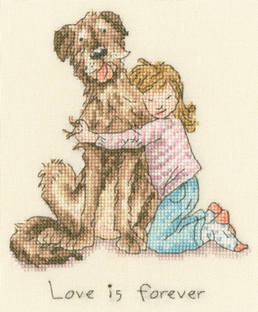 BTXAJ27 Love is Forever by Anita Jeram BOTHY THREADS Counted Cross Stitch KIT