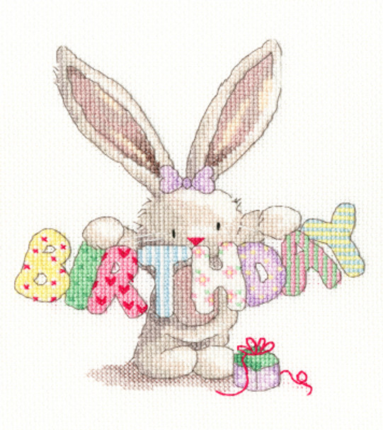 BTXBB23 Bebunni - Birthday by Anita Jeram BOTHY THREADS Counted Cross Stitch KIT