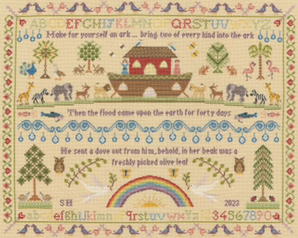 BTXBD18 Heirloom Noah's Ark - Sampler BOTHY THREADS Counted Cross Stitch KIT