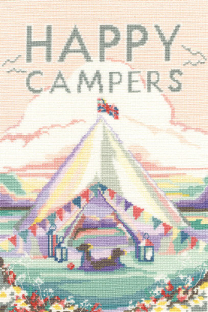 BTXBET1 Vintage Camping by Becky Bettesworth BOTHY THREADS Counted Cross Stitch KIT