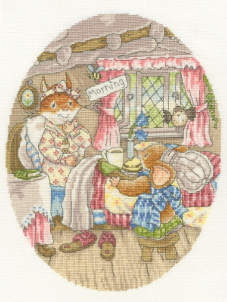 BTXBR5 Breakfast In Bed - Briarwood Lane Simon Taylor Kielty BOTHY THREADS Counted Cross Stitch KIT