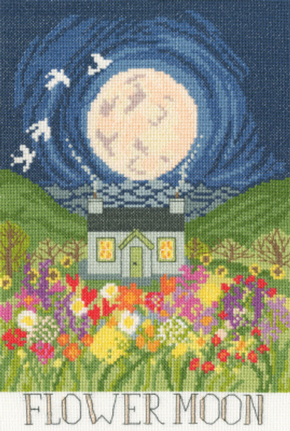 BTXDD2 Flower Moon Lizzie Spikes Bothy Threads Counted Cross Stitch KIT