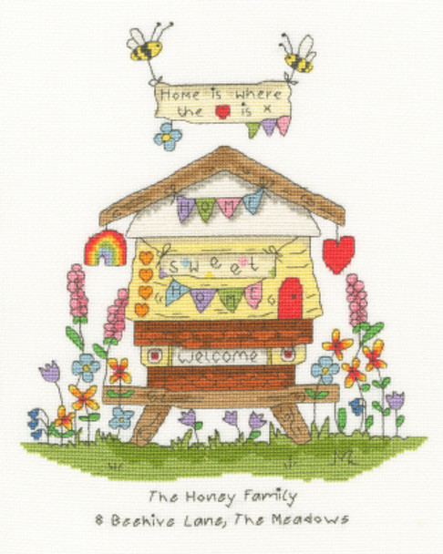 BTXETE12  Bee Home - Ladybird & Bee By Eleanor Teasdale Bothy Threads Counted Cross Stitch KIT