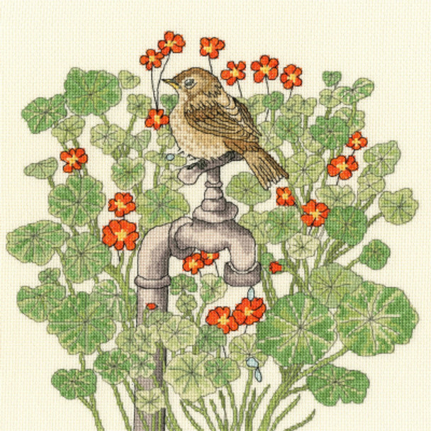 BTXFY4 Nasturtium Garden by Fay Miladowska Bothy Threads Counted Cross Stitch KIT