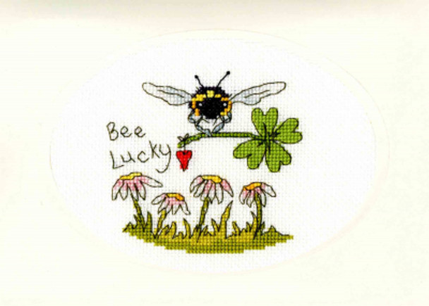 BTXGC26 Bee Lucky - Greeting Card by Eleanor Teasdale BOTHY THREADS Counted Cross Stitch Kit