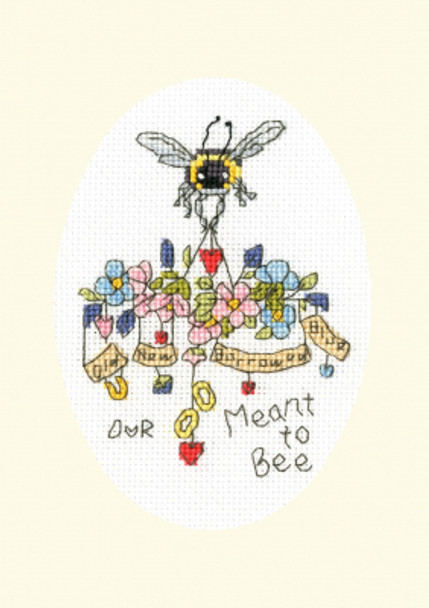 BTXGC29 Meant To Bee by Eleanor Teasdale Greetings Card BOTHY THREADS Counted Cross Stitch Kit