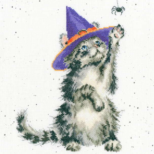 BTXHD105 The Witch's Cat - Wrendale Collection by Hannah Dale Bothy Threads Counted Cross Stitch KIT