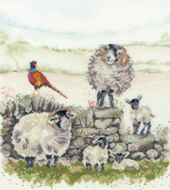 BTXHD132 Green Pastures Hannah Dale BOTHY THREADS Counted Cross Stitch KIT