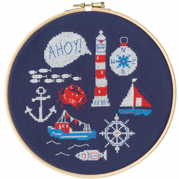 BTXJH1 Ahoy - Sew Easy by Jessica Hogarth Bothy Threads Counted Cross Stitch KIT