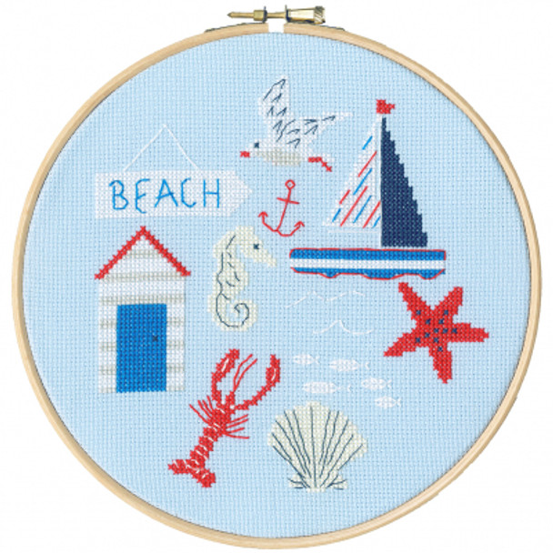 BTXJH2 Beach - Sew Easy by Jessica Hogarth Bothy Threads Counted Cross Stitch KIT