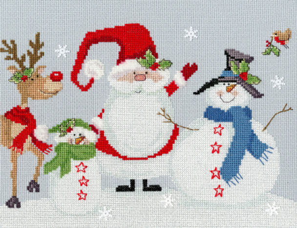 BTXKTB2 Snowy Friends by Karen Tye Bentley - Christmas BOTHY THREADS Counted Cross Stitch KIT