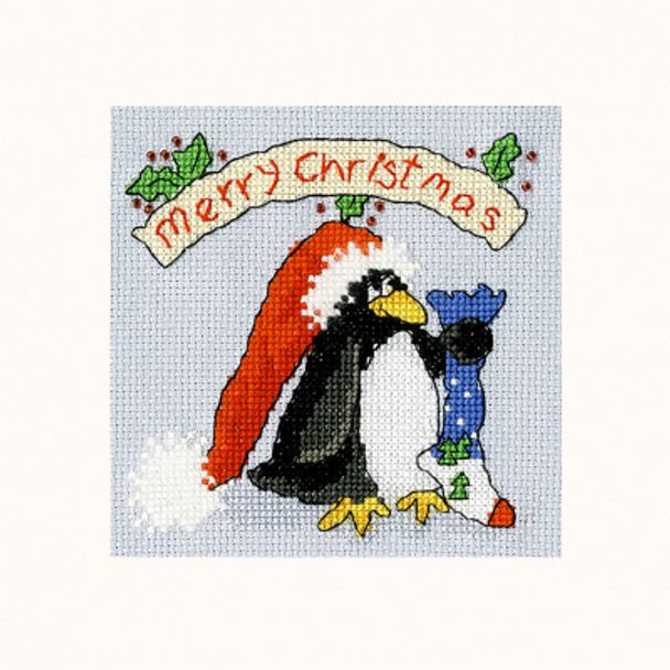 BTXMAS33 PPP Please Santa by Margaret Sherry - Christmas Card Bothy Threads Counted Cross Stitch KIT