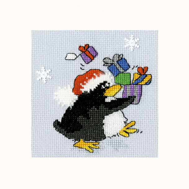 BTXMAS35 PPP Presents by Margaret Sherry - Christmas Card Bothy Threads Counted Cross Stitch KIT