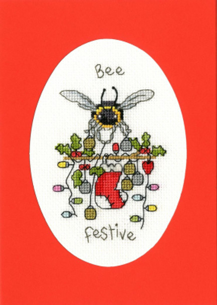 BTXMAS46 Bee Festive Eleanor Teasdale Bothy Threads Counted Cross Stitch KIT