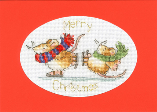 BTXMAS63 Mice On Ice by Margaret Sherry Bothy Threads Counted Cross Stitch KIT