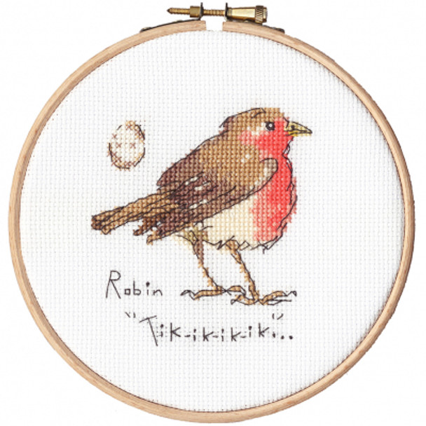 BTXMF4 Little Robin Garden Bird by Madeleine Floyd Bothy Threads Counted Cross Stitch KIT