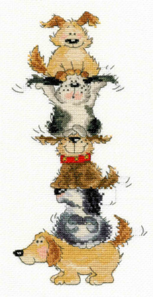 BTXMS28 Top Dog by Margaret SherryThreads Counted Cross Stitch KIT
