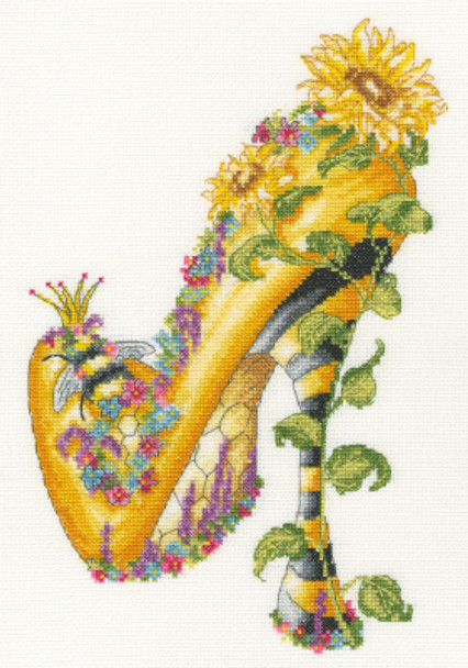 BTXSK16 Be My Sunshine - The Shoe Art Collection Sally King Artist  Bothy Threads Counted Cross Stitch KIT