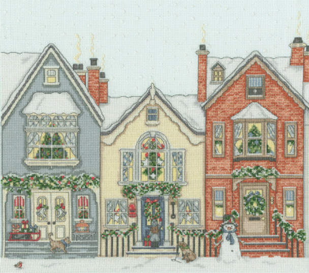 BTXSS21 Snowy Street - Halloween & Christmas Collection Sally Swannell Bothy Threads Counted Cross Stitch KIT