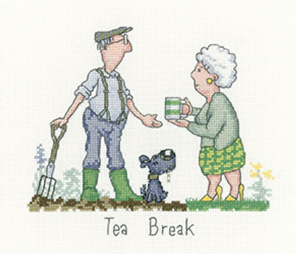HCK1613A Tea Break - Golden Years By Peter Underhill Heritage Crafts Kit