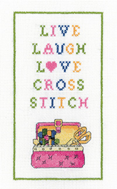 HCK1645A Love Cross Stitch by Karen Carter Heritage Crafts Kit