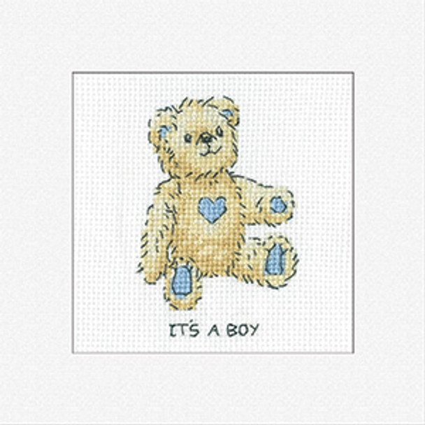 HCK1715A It's A Boy (pk of 3)  Greeting Card by Kirsten Roche Heritage Crafts Kit