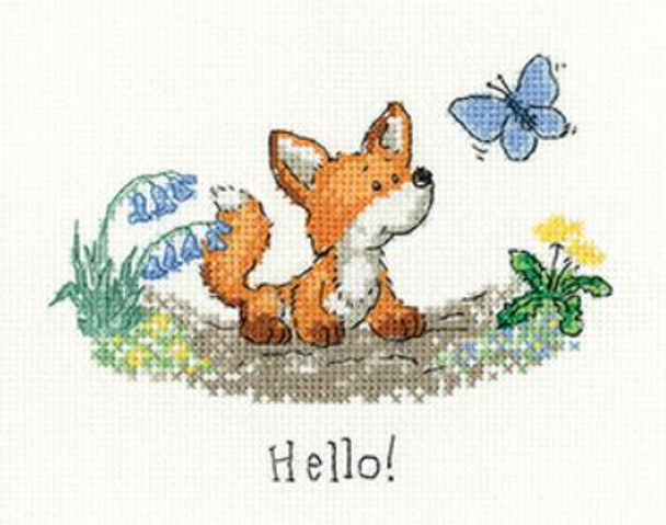 HCK1700A Hello!  Little Foxes Peter Underhill Heritage Crafts Kit