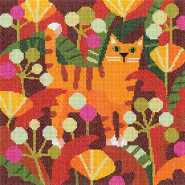 HCK1681A Ginger Cat - by Karen Carter Heritage Crafts Kit