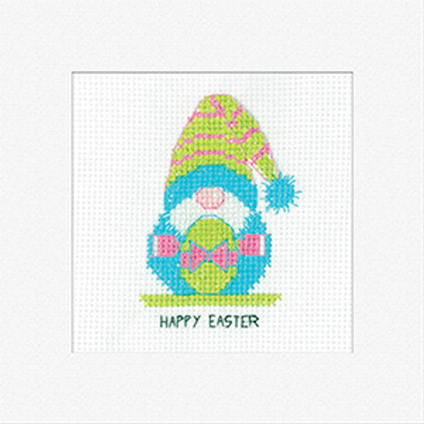 HCK1756A Gonk - Easter Egg With Bow (pk of 3) Greeting Card by Kirsten Roche Heritage Crafts Kit