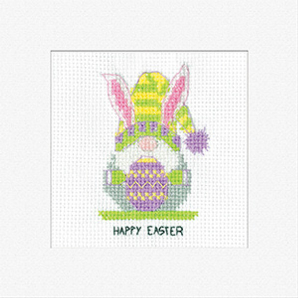 HCK1758A Gonk - Easter Bunny (pk of 3) Greeting Card by Kirsten Roche Heritage Crafts Kit