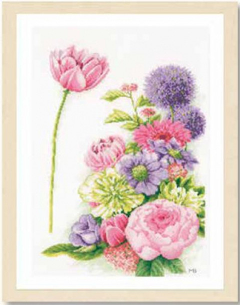 PN198435 Floral Cotton Candy by Marjolein Bastin Lanarte Kit