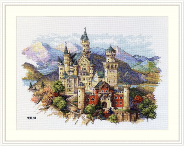 MK201 Neuschwanstein Castle - Bavaria Merejka Cross Stitch Kit