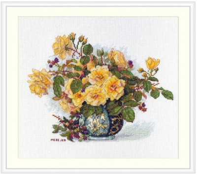 MK207B Roses and Berries Merejka Cross Stitch Kit