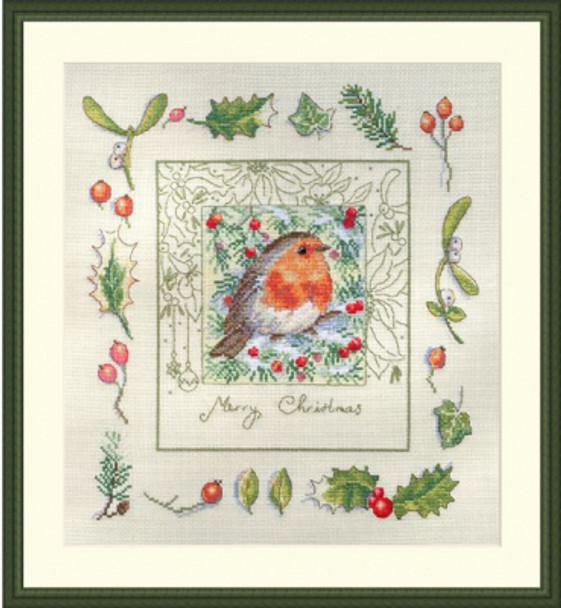 MK224 The Christmas Robin Merejka Cross Stitch Kit