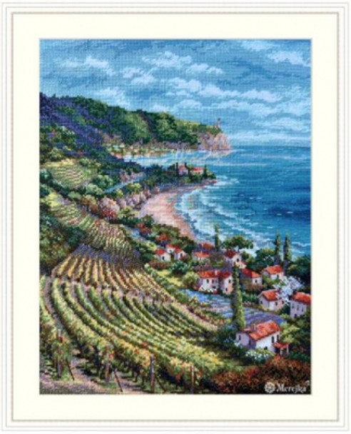 MK226 Coastline View Merejka Cross Stitch Kit