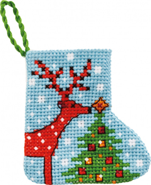 012240 Reindeer Ornament Permin Kit